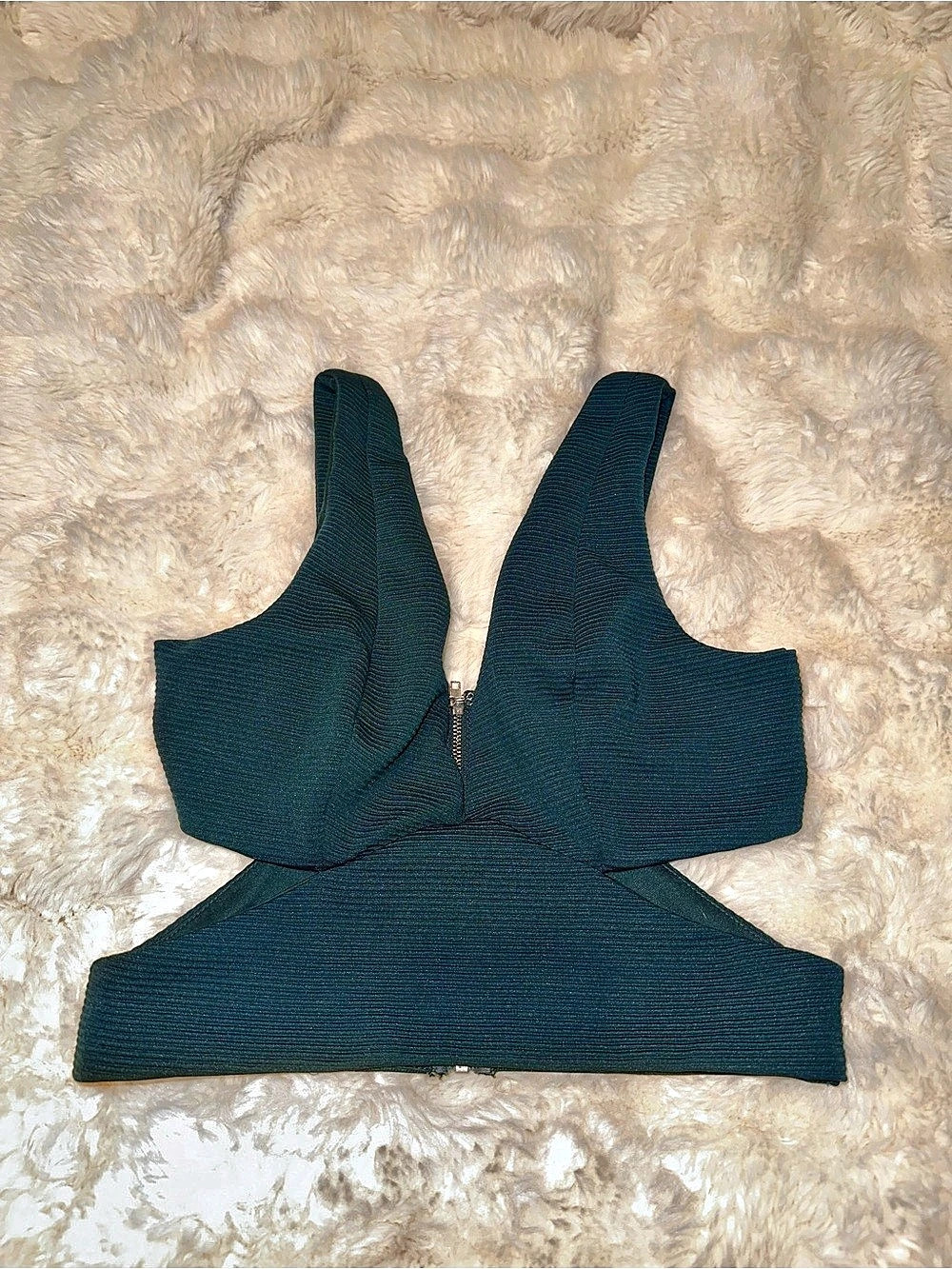 Charlotte Russe Green Crop Top Size Small Like New
